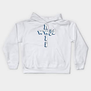 wwjd x hwlf (blueberry edition) Kids Hoodie